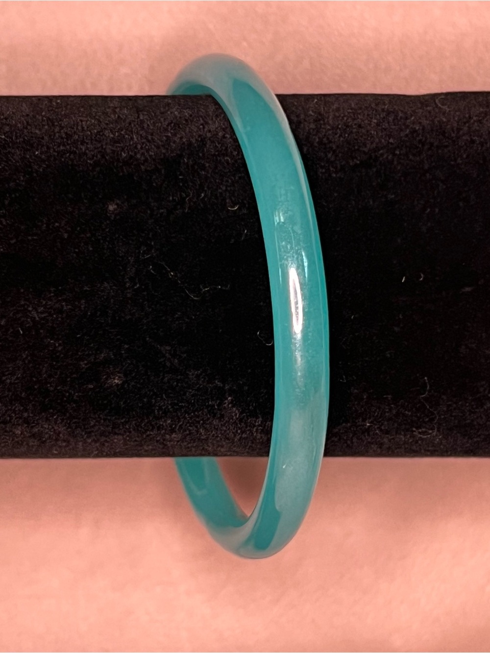 Blue Glass Bangle Bracelet